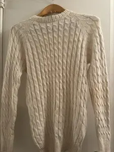 Sweater Size Large Women's Alpaca Cream Made In Peru