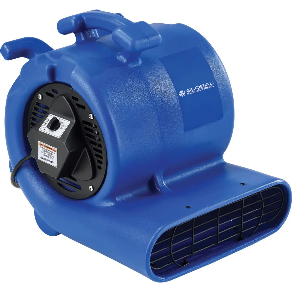 Global Industrial 641770 Floor Dryer - 3 Speed 0.75 HP 2800 CFM