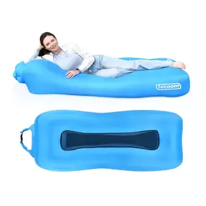 Tecoom Inflatable Lounger Air Sofa Couch Hammock, Portable Blow up Beach Chair, Inflate Furniture for Camping, Hiking, Traveling, Movies Night, Music Festival, Indoor Outdoor Matches, Lawn Sunbathing