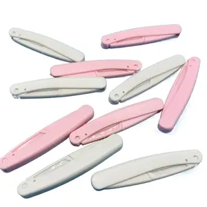 Professional Safe Folding Dermaplaning Tool for Face 3pcs Set Portable Eyebrow Trimmer Anti-Scratch Razor Personal Care