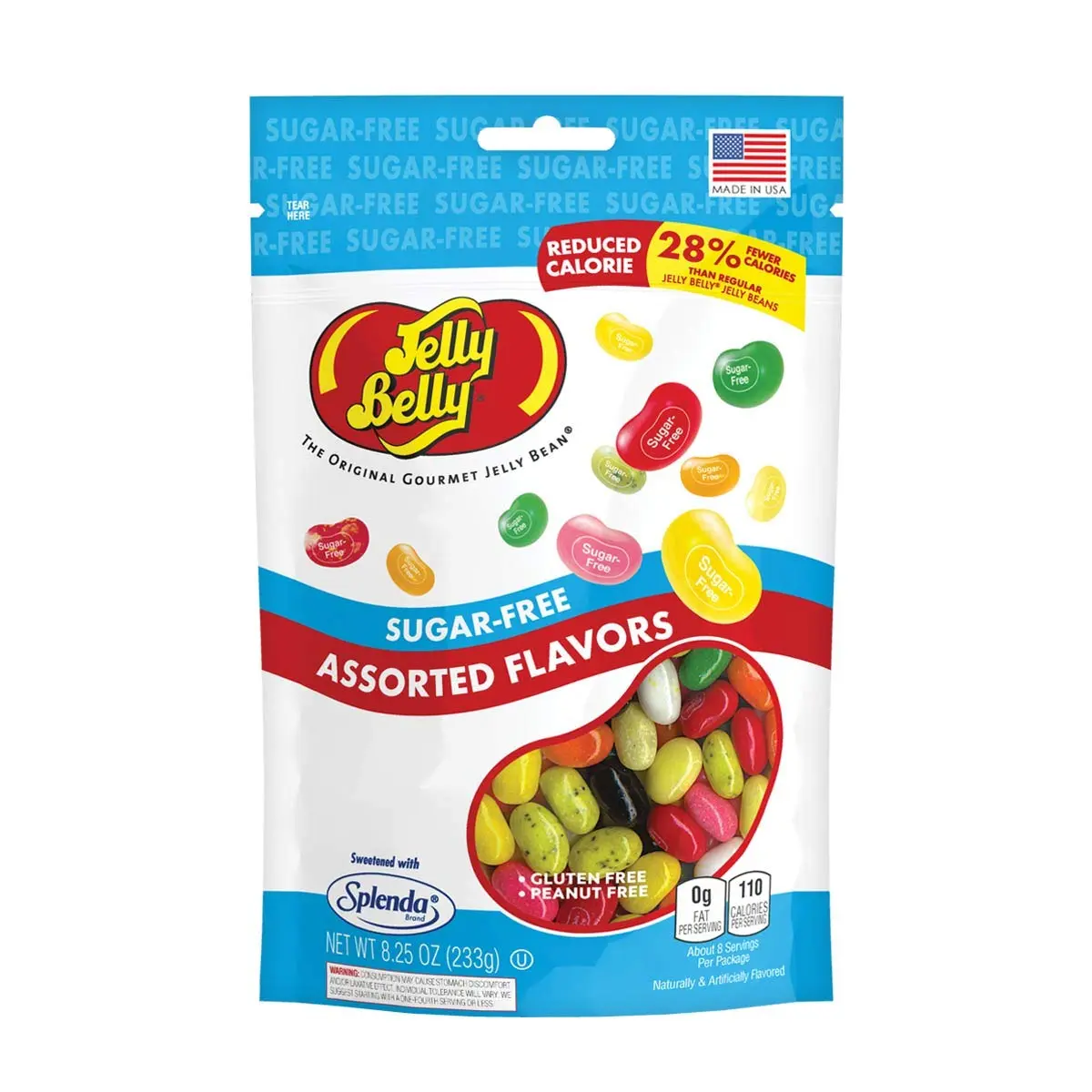 Jelly Belly Sugar-Free Jelly Beans - 8.25 oz Bag - Official, Genuine, Straight from the Source