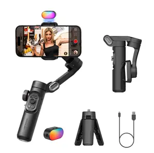 Gimbal Stabilizer Smartphone iPhone Video: iPhone Stabilizer Gimbal Smartphone Foldable 3-Axis Handheld Portable Android Gimbal TikTok YouTube Vlog Recording AOCHUAN Smart XE Series
