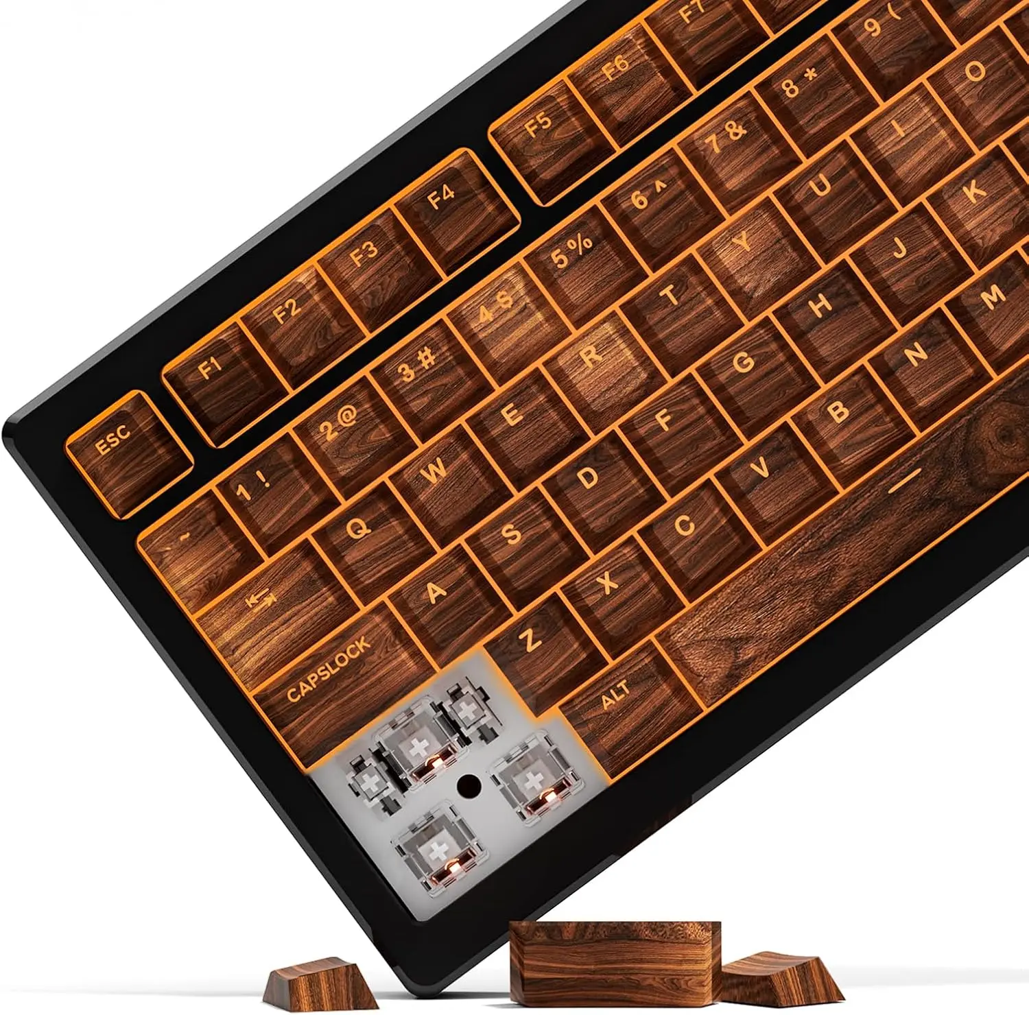 Womier PBT Keycaps,Shine Through Custom  Keycaps Cherry Profile for 61/64/75/84/87/104/108 Layout Mechanical Keyboard
