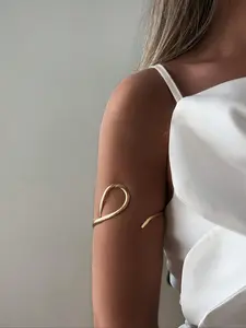 Women's Elegant Minimalist Cuff Bangle Bracelet, Trendy Exquisite Bracelet, Chic All-match Vintage Jewelry As Gift for Girlfriend, Trendy Bangles