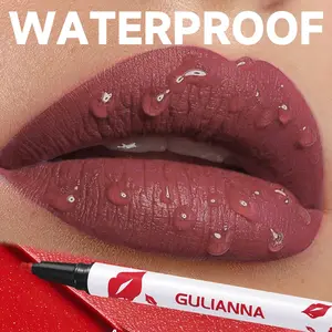 Multifunctional Gradient Lip Liner Marker, Waterproof & Long-Lasting, Sponge Tip Matte Lipstick Pen, Matte Lip Pencil, Smudge-Resistant Cup-Proof Formula, Lip Liner Makeup, Lip Essentials