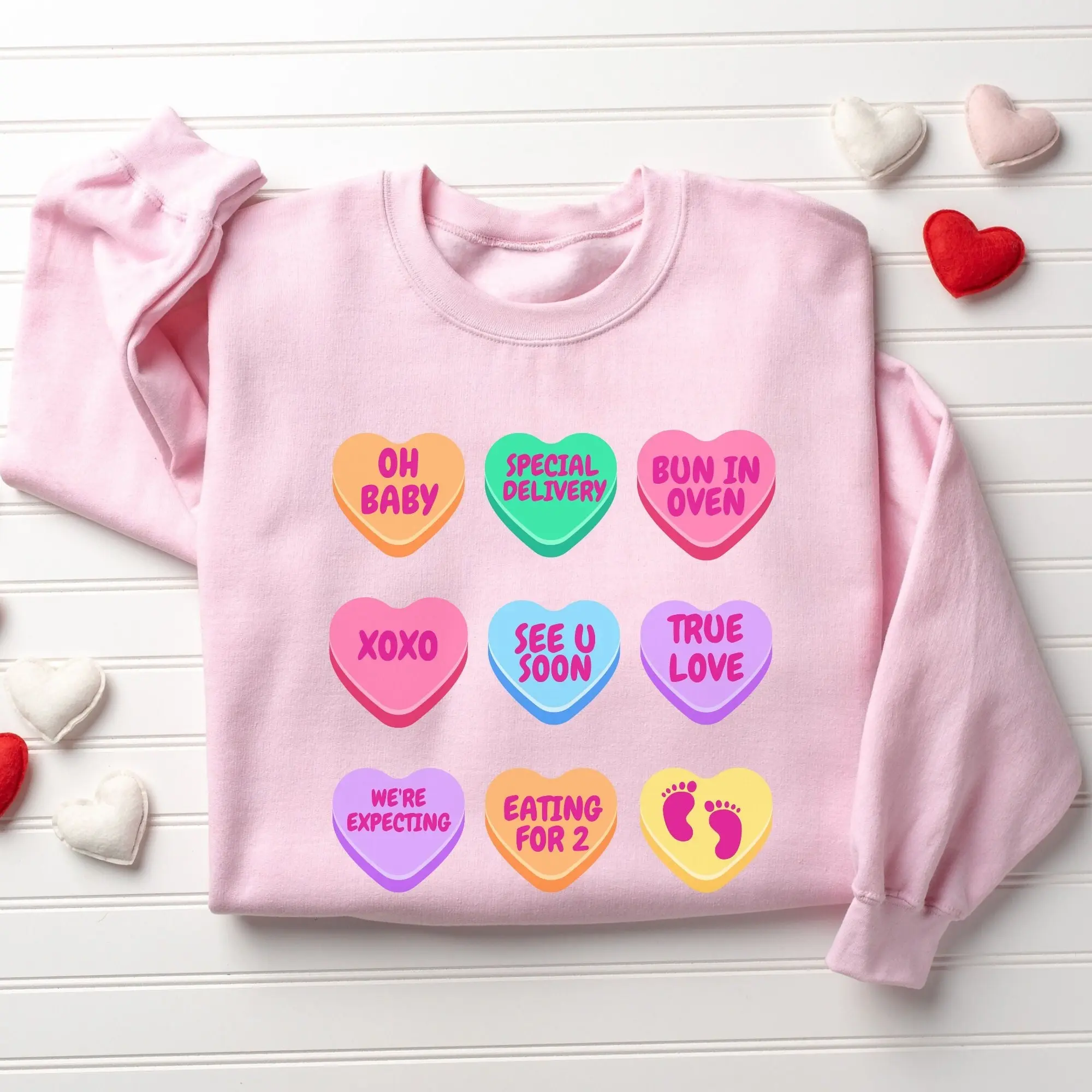 Pregnancy Announcement Gift Valentine baby Reveal Valentine's Day Pregnancy Shirt Gift for new Mom Maternity Valentines Shirt pregnant shirt