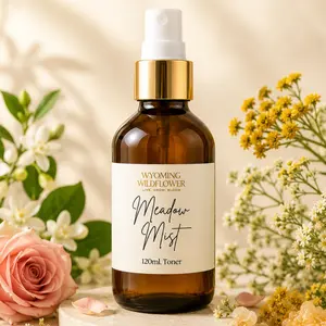 Meadow Mist Toner | Botanical Hydration | Organic | Skin Flooding | Frankincense Hydrosol | Neroli | Rose Hydrosol | Helichrysum | Anti-aging | Hydration | Plumping 