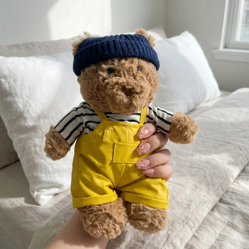 JELLYCAT Bartholomew Bear Soft Plush Stuffed Animal - Seafarer Look, Removable Clothes, Nursery Decor, Cuddles & Play Collectible Gift for All Ages