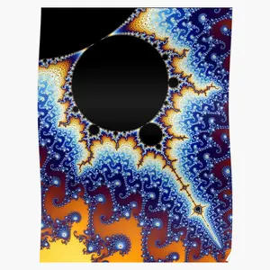 Mandelbrot Set Poster - Detailed and Artistic Visualization of the Famous Mandelbrot Set in Fractal Geometry