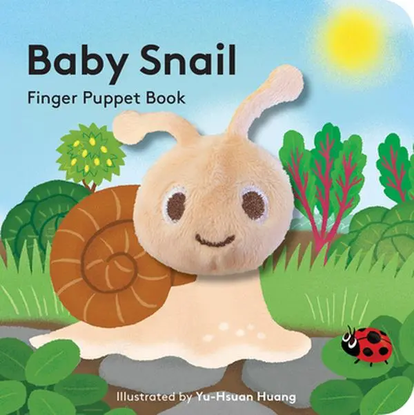 Baby Snail Finger Puppet Book - Yu-Hsuan Huang, Bookbook, 0-3 Years English Children's Literature & Art Book, Sturdy & Secure, 0.4 lbs, Holiday Stocking Stuffers, Cute Gift for Newborns, Baby Showers & Birthdays