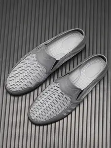 Men's One-Step Slip-On Loafers, Street Style Fashion Slippers, Casual Shoes, Comfortible and Trendy Footwear for Daily Wear, Flat