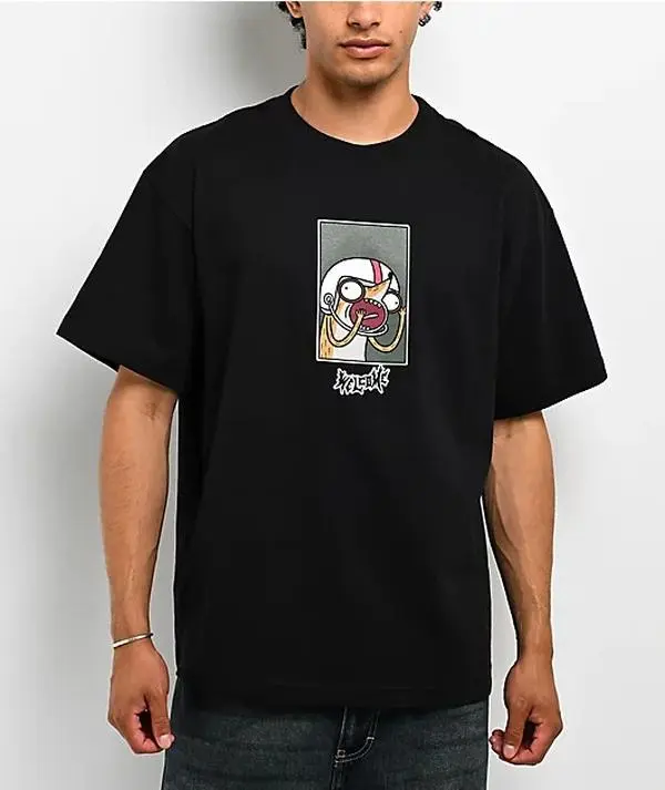 Regular Show Rigby Black T-Shirt, Vintage Regular Show Graphic T-Shirt, Classic Cartoon Character Tee, Unisex Heavy Cotton Shirt