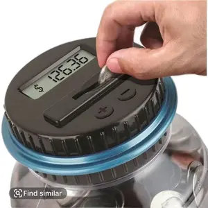 Large Money Saving Savings Jar Digital Display - Decorative Piggy Bank for Savings Tracking - SEO Keywords: Decor, Piggy