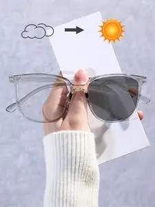 Clear Square Frame Glasses, Trendy Casual Glasses for Everyday Use, Fashion Accessories for Outdoor Activities, Stylish Trendy Eyewear