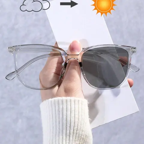 Clear Square Frame Glasses, PC Frame Eyewear, Trendy Casual Glasses for Everyday Use, Fashion Accessories for Outdoor Activities, Stylish Trendy Eyewear, Trendy Square Frames, Fashionable Frames Glasses