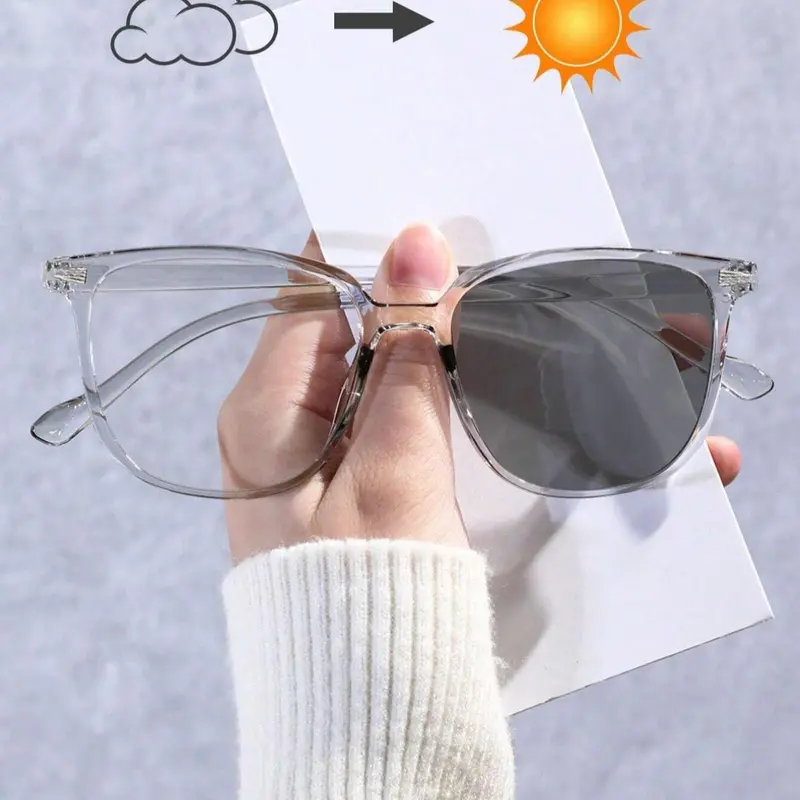 Clear Square Frame Glasses, PC Frame Eyewear, Trendy Casual Glasses for Everyday Use, Fashion Accessories for Outdoor Activities, Stylish Trendy Eyewear, Trendy Square Frames, Fashionable Frames Glasses