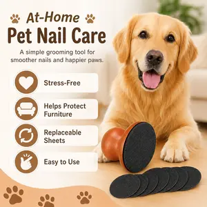 Dog Nail Sanding Board, Square Pet Scratch Pad for Daily Paw Filing, Dog Nail File Mat – Help Reduce Household Scratches Caused by Overgrown Sharp Claws, Practical Claw Polishing Tool for In-Home Dog Grooming & Pet Nail Maintenance