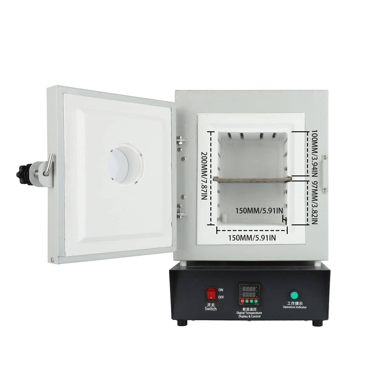 110V Jewelry Melting Furnace with Viewing Window - Digital Thermostat Oven with 6mm Insulation Board 110V Jewelry Melting Furnace with Viewing Window - Digital Thermostat Oven with 6mm Insulation Board