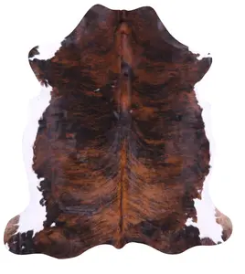 SUPER SALE Brindle Natural Cowhide Rug - Large 6'11"H x 6'3"W