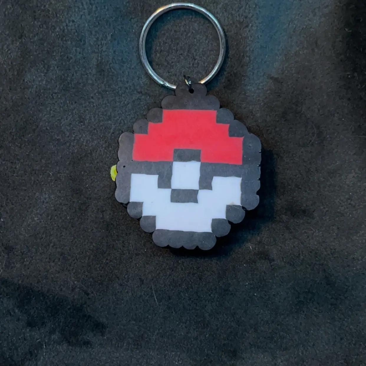 Shaker pokeball keychain with a little sparkle Plastic