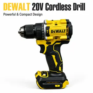 DEWALT DCD805 20V MAX XR Brushless Cordless Hammer Drill Power Tool With 10mm Keyless Chuck 60N.m Max Torque Dual Speed 0-650/0-2000RPM For Cabinet Installation Drywall Drilling Home Renovation Equipped With 6.0Ah Lithium Battery And Charger