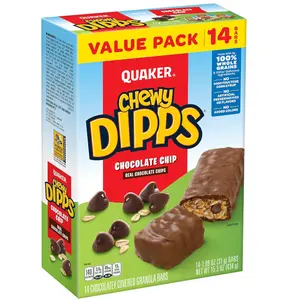 Quaker Chewy Dipps Granola Bars Chocolate Chip, 1.09 oz, 14 Ct