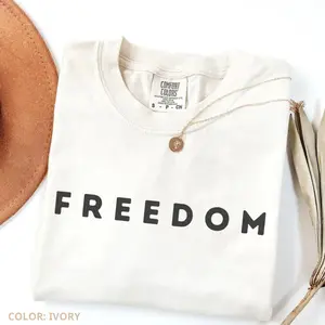 Comfort ColorsFreedom Charlje Kjrk T-Shirt, Faith-Based Unisex Tee, Activist Awareness Shirt, Human Rights Support Top, Short Sleeve Graphic Tee