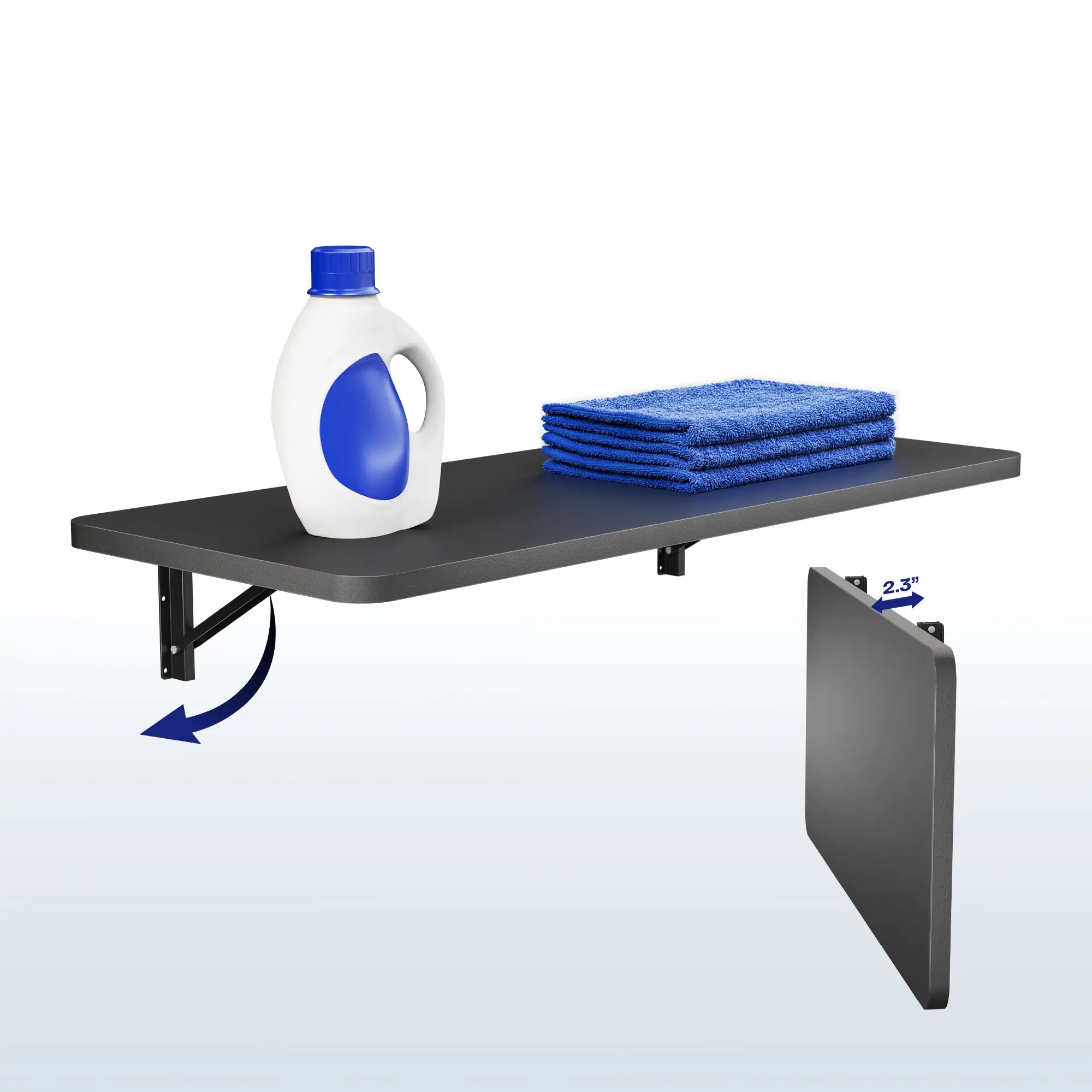 Wall Mounted 43" x 18" Folding Workbench