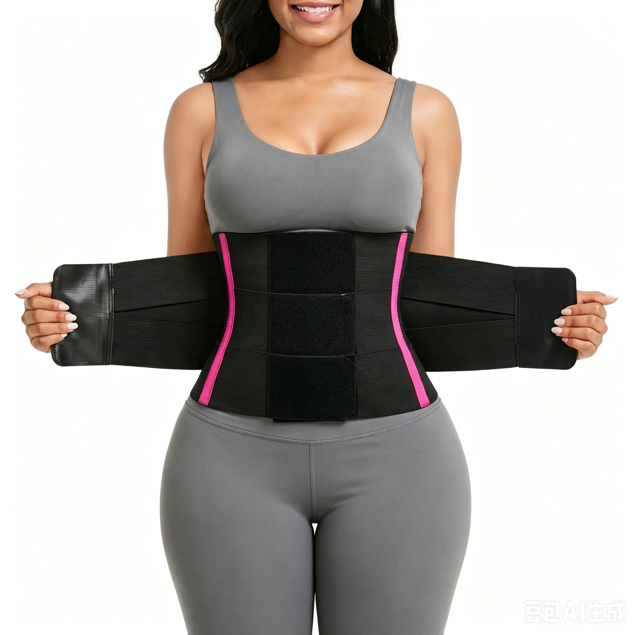SHAPERX Women's Waist Trainer Belt Tummy Control Sports Waist Cincher with Triple Inner Wrap Womenswear