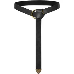 Scarlet Darkness Medieval Leather Belt Renaissance Accessory Pirate Viking Belt