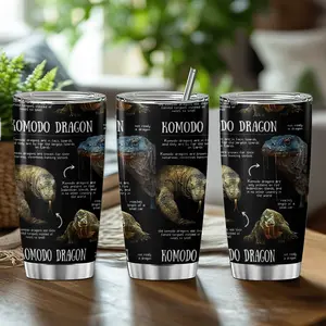 Tumbler Komodo Dragon Venom Komodo Dragon Fun Facts Hot Travel Steel 20 30 Oz Insulated Iced Office Stainless