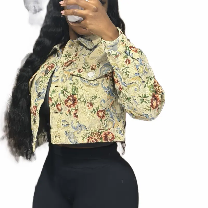 Floral Cropped Jacket