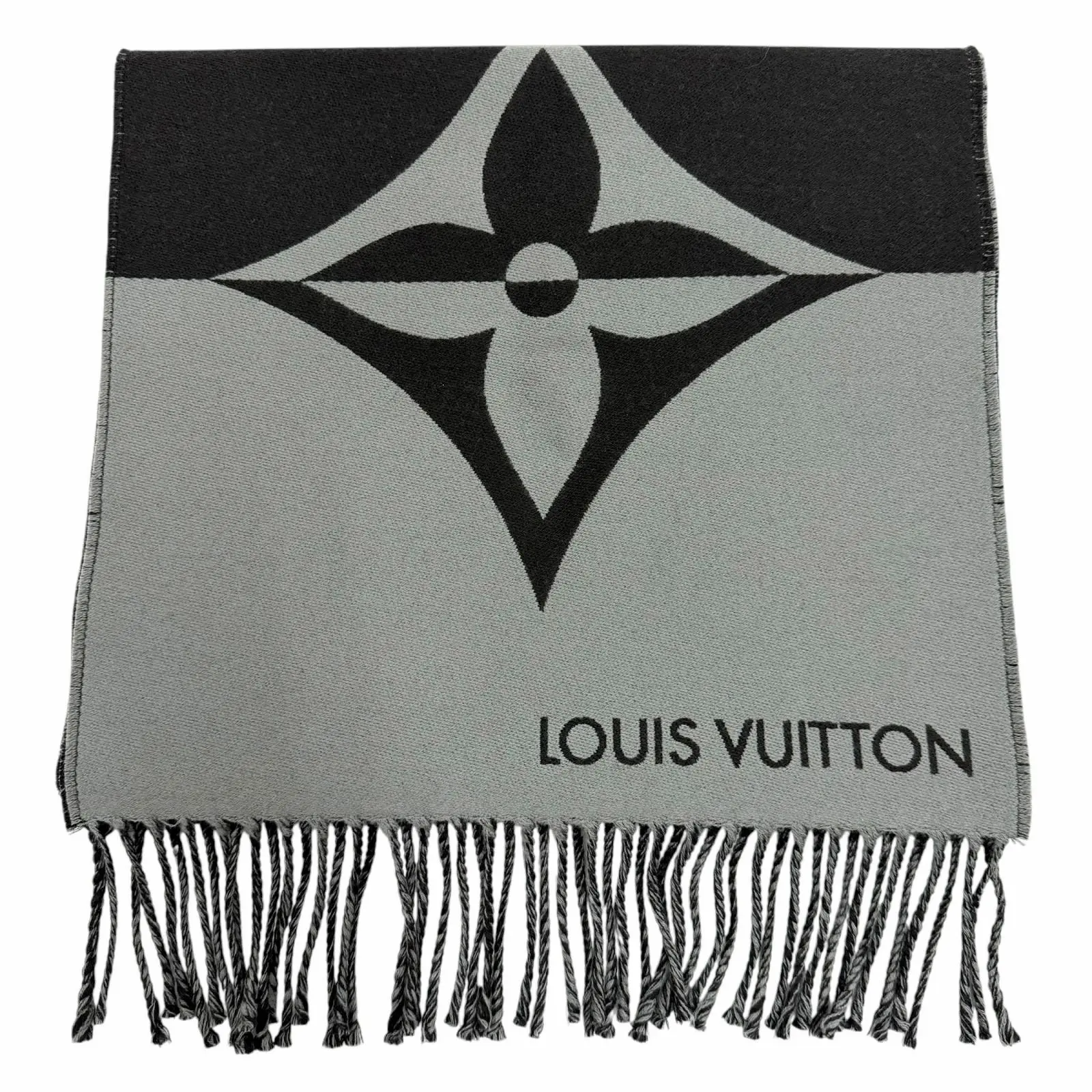 Pre-owned Louis Vuitton Wool Small Leather Goods Cashmere Scarf