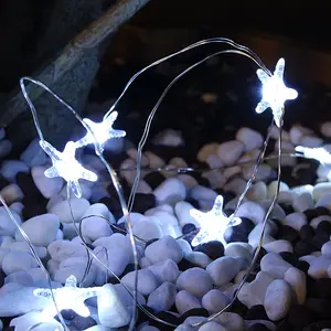 TORCHSTAR HOLIDAY DECORATION STARFISH STRING LIGHTS (WHITE) - BATTERY POWERED