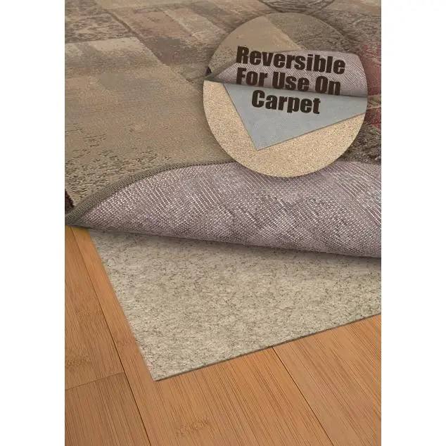 212 MAIN Needlepunch All-in-1 Rug, Beige, 7 ft 8 in & 10 ft 8 in Sizes, Reversible Pad for Floor Protection (A0004E234325ST), All-In-One