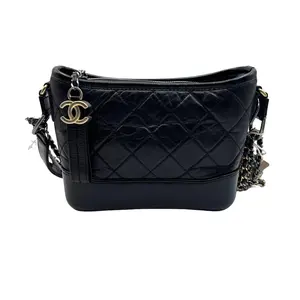 Pre-owned CHANEL FRANCE Crossbody Bags H1 Gabrielle Classic Black Small Old Calfskin Wandering Bag H05936