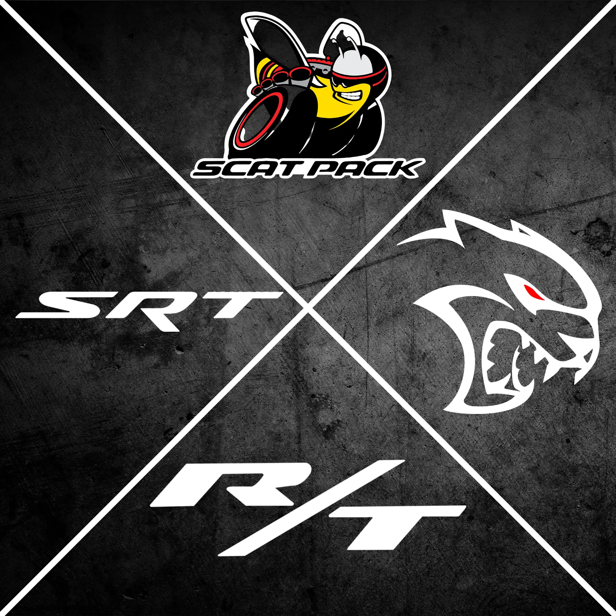 Dodge Charger Challenger LED Door Puddle Lights – SRT, Hellcat, Scat Pack, R/T Logo Projection (Pair or 4-Pack)