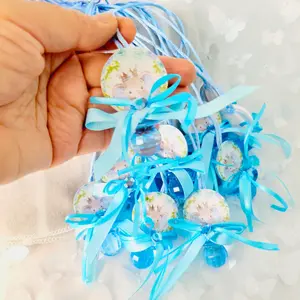 Baby shower Elephant acrylic pacifier neckless for games