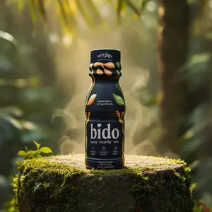 Bido For Him (Berry Ginger) | Adaptogens And Superfoods Drink | 15-In-1 Supplement | Ashwagandha, Maca, & More | Stress Relief, Better Mood & Vitality