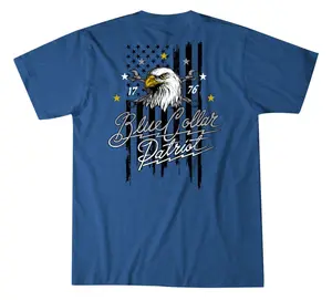 Howitzer Clothing Men's T-shirt Blue Collar Eagle
