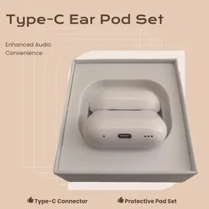 Case with Type C Charging Cable & Protective Pads for Enhanced Audio Experience