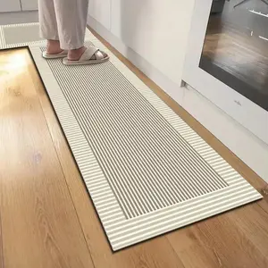 2-Pack Non-Slip Bathroom Kitchen Floor Mats, Highly Absorbent and Quick-Drying, Suitable for Sinks, Laundry Rooms, Hallways, Home Decor R Kitchen Rug Set