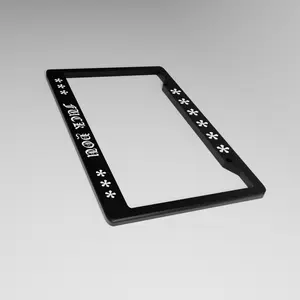 Gothic Logo - F U License Plate Frame