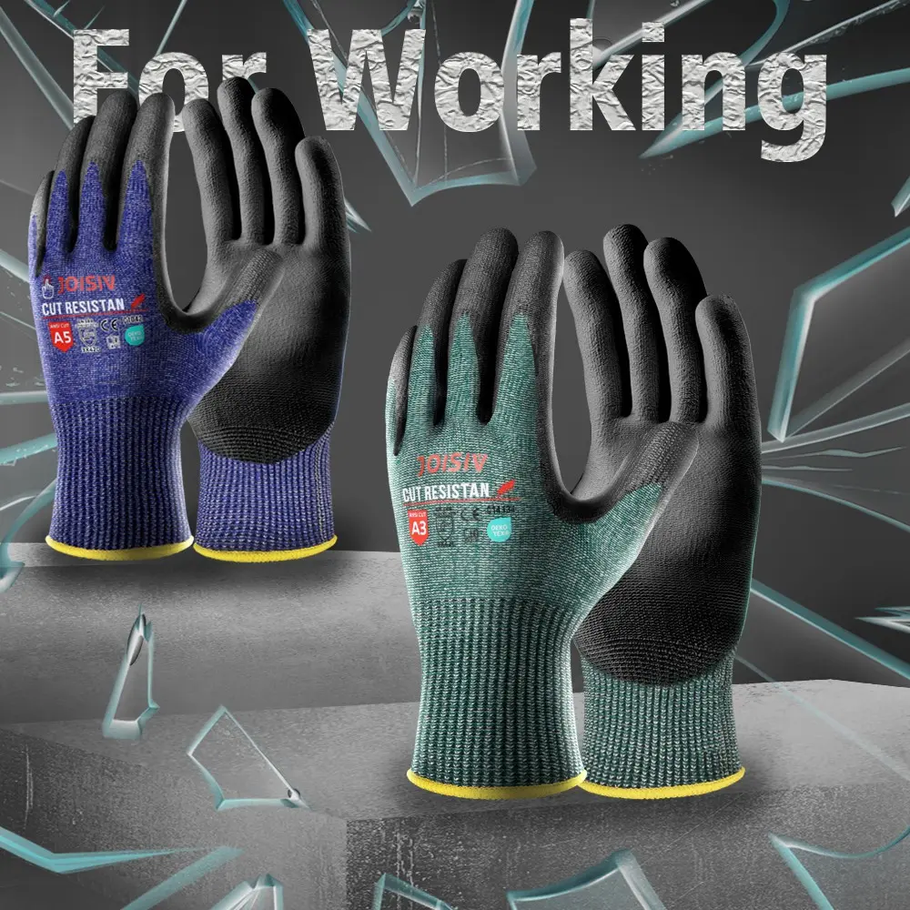 Two Pairs Cut-Resistant Work Gloves, Non-Slip Breathable Durable Material, Touchscreen Compatible, Ideal for Cutting Jobs, Safety Work Gloves, Working Gloves, Cut Proof Gloves