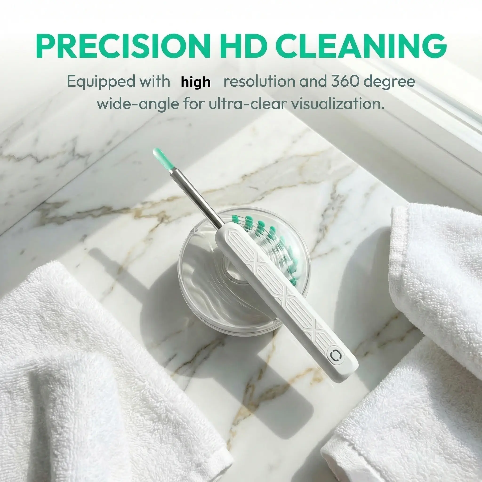 Visual Ear Cleaning Spoon, Camera & Light Equipped Ear Cleaner, Efficient Earwax Removal Tool, Safe Ear Care Accessory, Ear Wax Remover