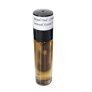 Royal Oud - Men's Fragrance Body Oil - Roll-on Spicy, Oud, Amber Scented Blend