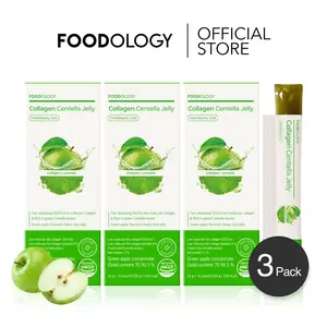 [FOODOLOGY] Collagen Centella Jelly 30 Days | K-Beauty Glow Skin, Cica Soothing, Hydration Boost Jelly Sticks