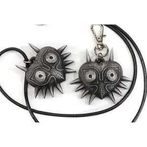 Majoras Mask Keychain / Necklace - Legend of Zelda Crystal Resin Aluminum