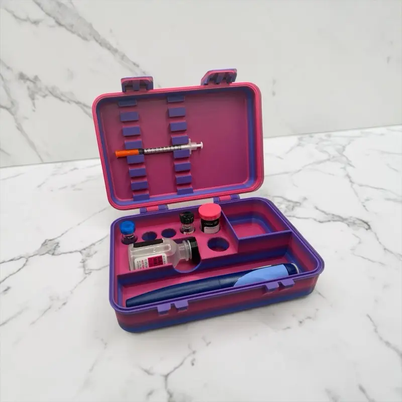 Multi-Vial Storage Case | Holds 7 Vials + Preloads | Compact Organizer