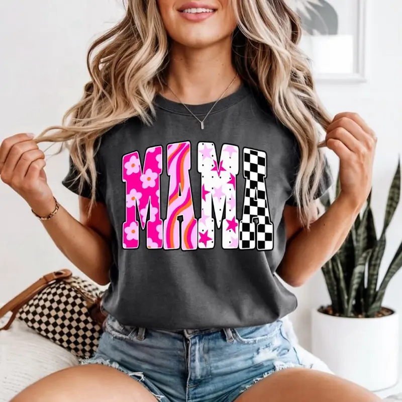 Groovy mama comfort color tee